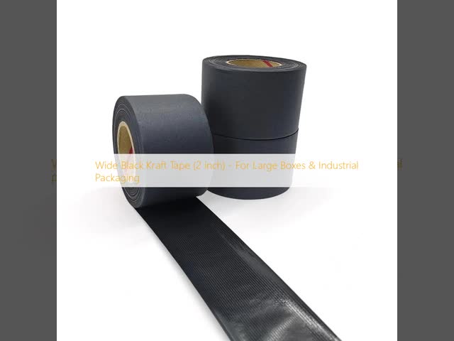 Wide Black Kraft Tape (2 inch) - For Large Boxes & Industrial Packaging