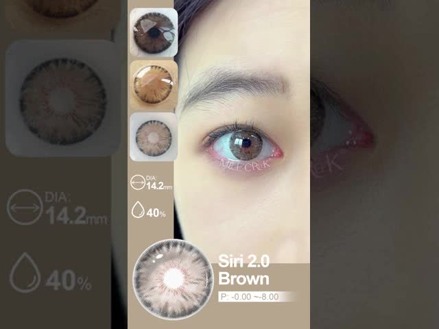 Annual Cosmetic Contact Lenses 8.5mm Base Curve 38% Water Content For Makeup