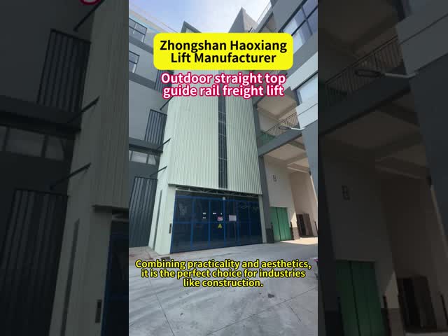 Outdoor CE Approved Cargo Lift Platform Freight Elevator Cage Lift in Warehouse