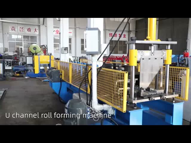 Hydraulic Cutting Stud And Track Roll Forming Machine For Cold rolled Steel Partitions