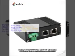 工業用 10/100/1000Mbps 802.3at PoE+ スプリッター出力電圧 5VDC