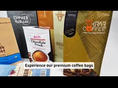 Custom Stand Up Zipper Coffee Bean Bag with Valve