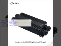 Extenseur industriel Gigabit PoE imperméable à l‘eau IP67 (1 x entrée 3 x sortie)