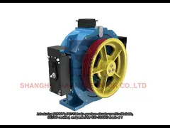 DC110 Brake Operating Voltage Belt Gearless Elevator Machine For Passenger Lift Parts