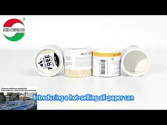 Eco Friendly Round Cardboard Powder Container Cookie Coffee Bean Food Paper Tube Tea Packaging