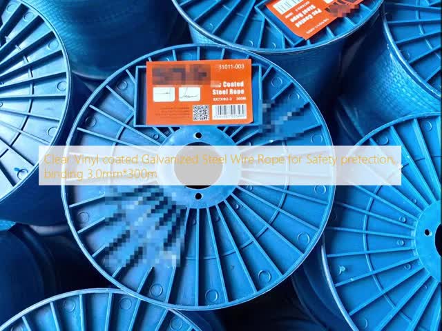 0.05mm Tolerance Galvanized Steel Wire Rope Clear Vinyl Coated For Parcel Connect Joint
