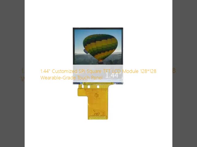 128x128 Square LCD Panel SPI Interface Wearable Touch Screen 1.44 Inch