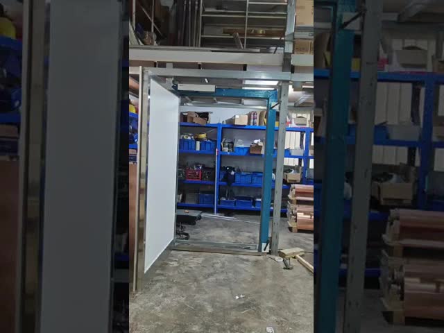 Electromagnetic Shielding Door with 100dB Insertion Loss, Galvanized Steel Material, and LED Lighting System for RF Shielding