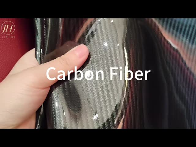 Carbon Fiber Texture Premium Automotive Synthetic Leather Steering Wheel Cover