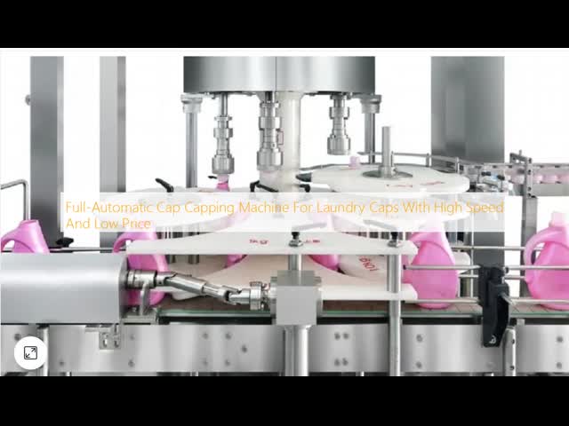 Full Automatic Cap Capping Machine For Laundry Caps With High Speed