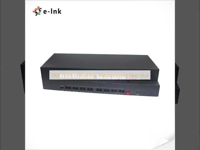 8Ch POTS（FXO/FXS）Telephone over Fiber Mux