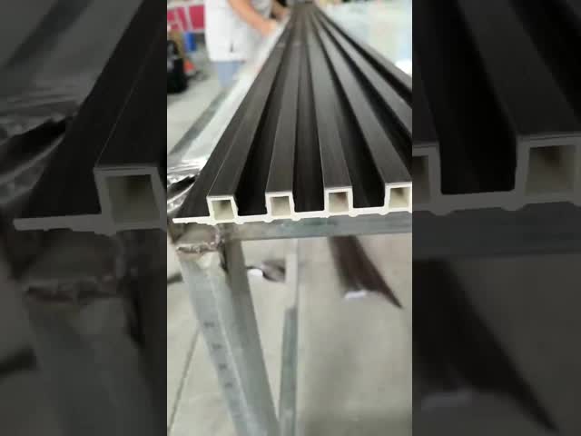 WPC grille wall panels slat 3D wall panels waterproof pvc fluted panels