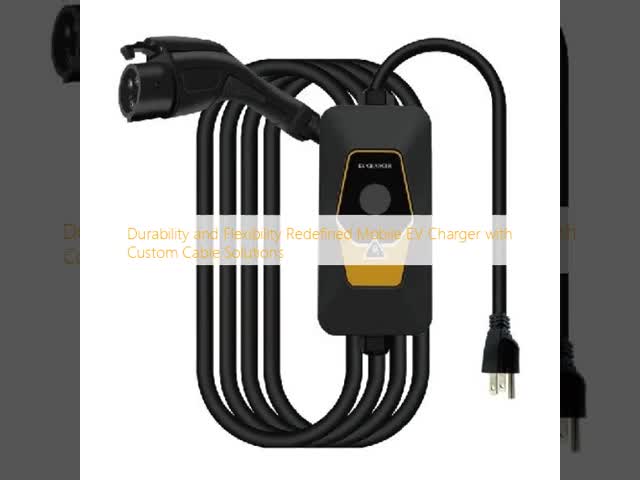 Experience the Convenience of Dual Start Modes with Our Precise Current Control Mobile EV Charger