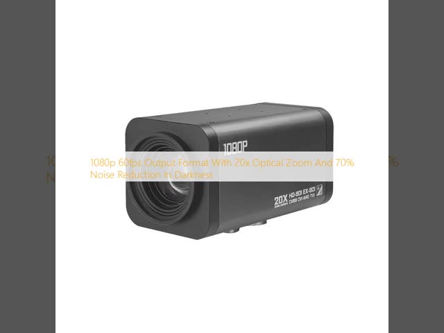 Lntech 20x Zoom HD-SDI Camera with 1080p 60fps Output and 70% Noise Reduction in Darkness