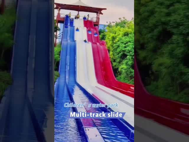 Custom Funny Games Big Speaker Slide Fiberglass Aqua Park Water Slide Tubes Water Play Equipment for Sale