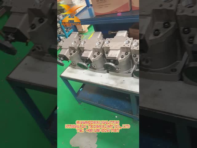 High-Pressure Rexroth Hydraulic Bent Axis Piston Motor Excavator A6VM107HA1TC63W-VZB370A-SK With Double-row Roller Bearing Design