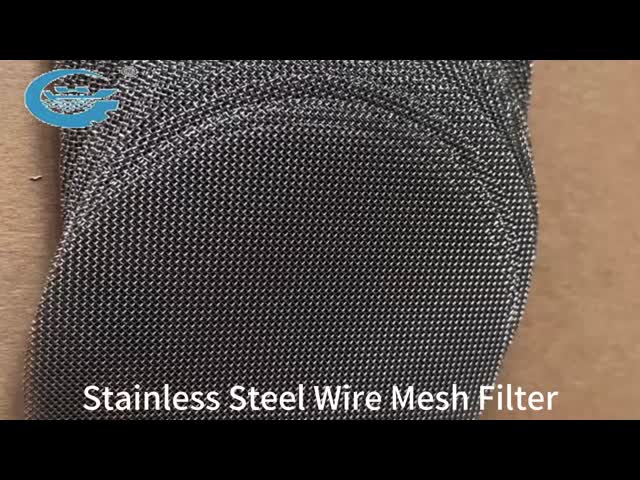 304 316 316L Stainless Steel Wire Mesh Filter 100-500 Mesh