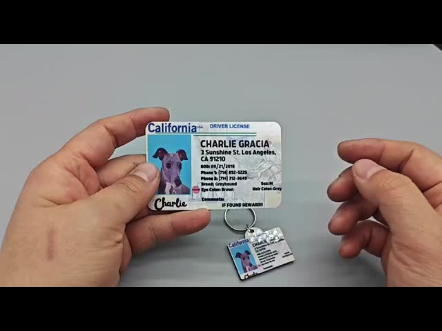 Blanks Personalized PET License Tag For Pets Sublimation MDF Dog ID Anti-Lost Card Licence Plate Dog Tags