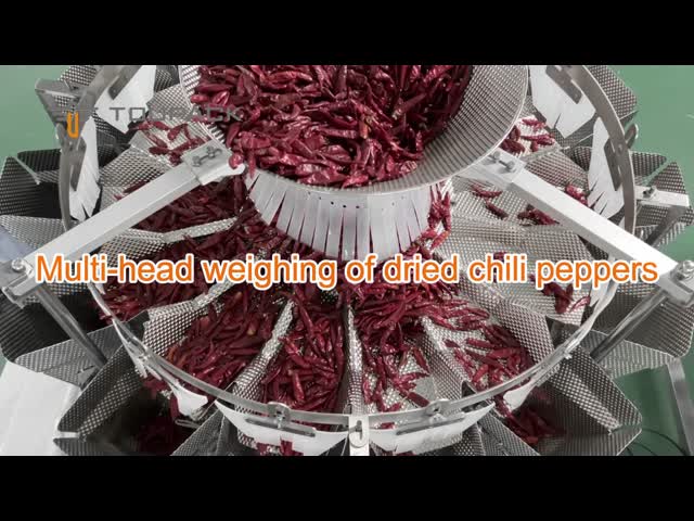Automatic Pouch Packing Machine Gummy Cookie Sugar Packing Machine With Multi Head Weigher