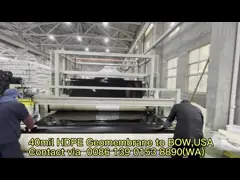 Sewage Treatment 0.5mm Thick HDPE Smooth Geomembrane Waterproof Corrosion Resistance