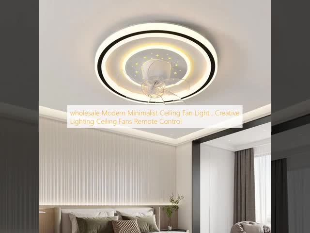 wholesale   Modern Minimalist Ceiling Fan Light , Creative Lighting Ceiling Fans Remote Control