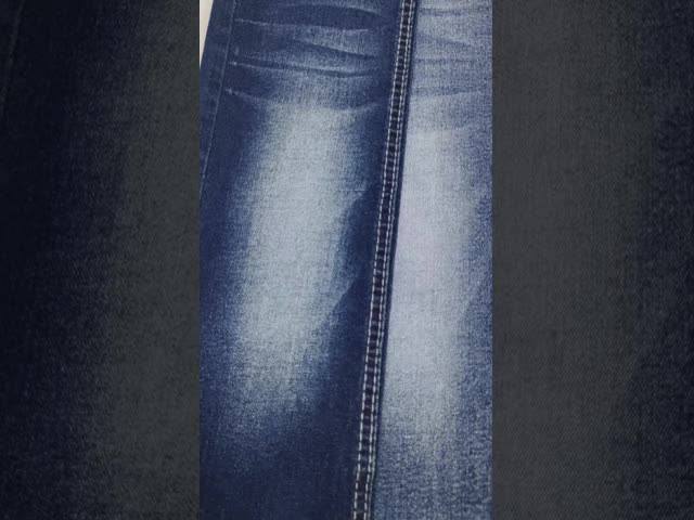 72%Cotton Twill Style Denim Fabric High Stretch 10*21/40+70 Construction For Lady Jeans