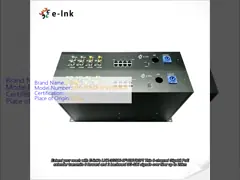 8Ch Gigabit PoE + 6Ch Voorwaarts 3G-SDI + 2Ch Achterwaarts 3G-SDI Glasvezel Extender