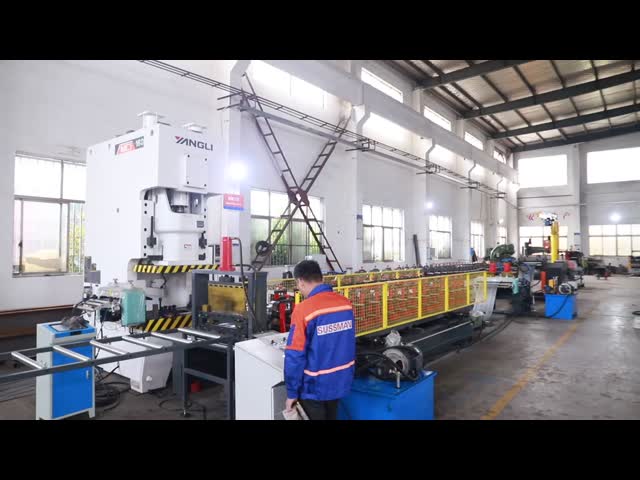 Shelf Box Roll Forming Machine Width Adjustable from Cold Steel Plate 200-600mm with punching Perforation