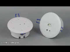 Recessed LED Emergency Ceiling Light 3.6V NiCd Battery