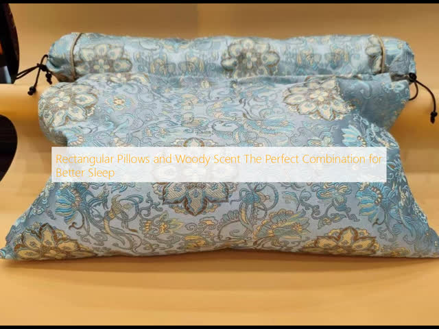 luxury Rectangular Agar Wood Pillow Woody Scent For Better Sleep