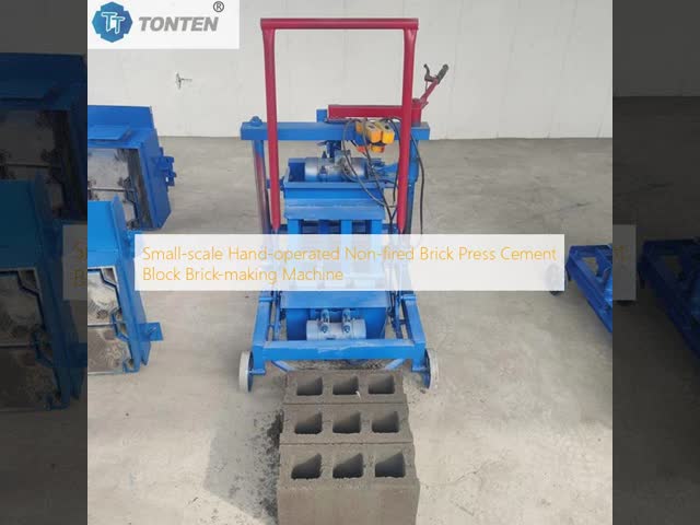 Small-scale Hand-operated Non-fired Brick Press Cement Block Brick-making Machine