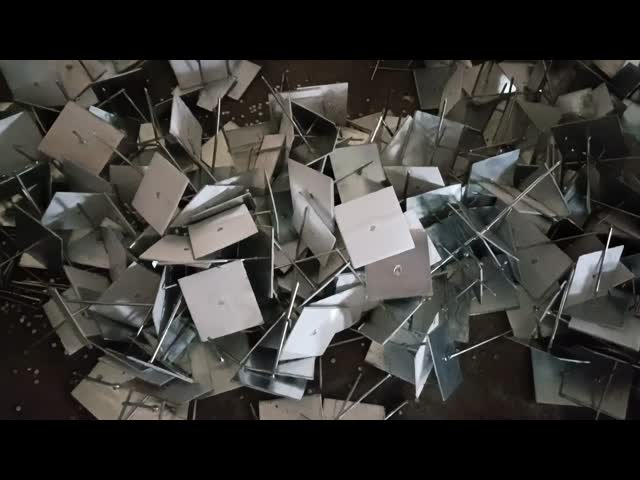 ISO9001 Perforated Base Insulation Hangers Self Stick Pin To Stick Plastic To HVAC System Parts