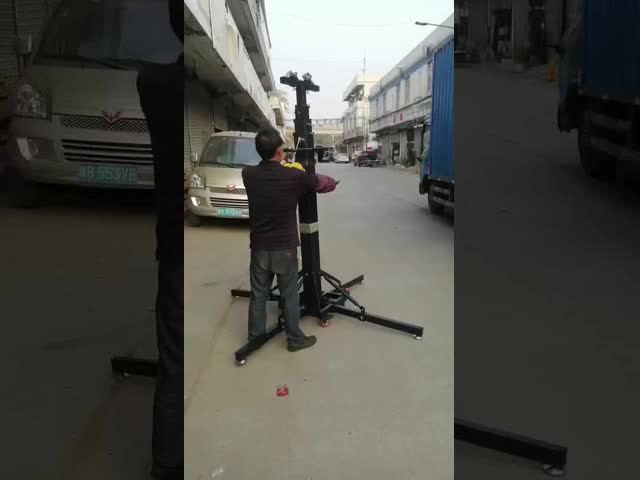 Mobile Lighting Truss Tower Aluminum Stage Crank Lift Tower With Crank Bracket