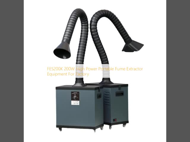 FES200K 200W High Power Portable Fume Extractor Equipment For Factory