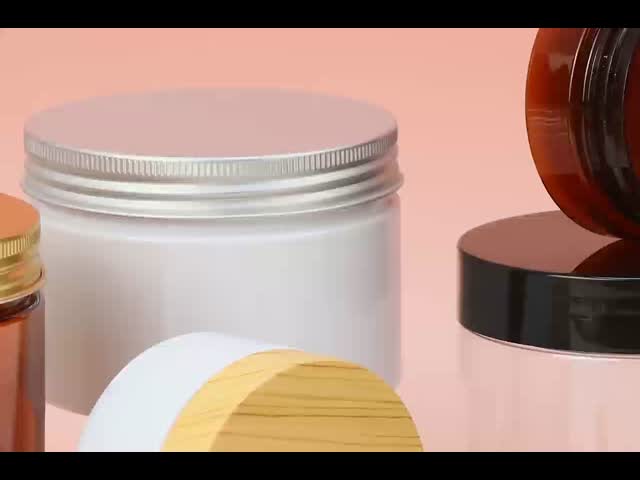 PET Cosmetic Cream Jar with Acrylic Cap - Custom Colors & Logo