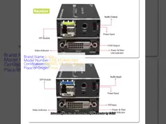 ミニ 4K DVI ファイバーオプティック エクステンダー
