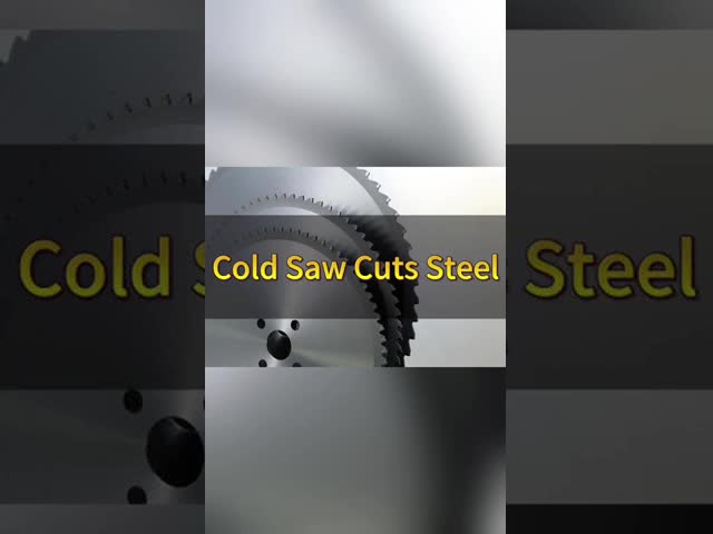 Cold Metal Circular Saw Blades 80mm Arbor For Steel Solid Bar Cutting Smooth Cutting Surface