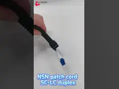 NSN Boot Duplex LC Patch Cord Black for Outdoor Cable Solution