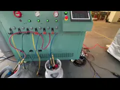 Multi Station Refrigerant Filling Equipment with Integrated Vacuum Smart PLC Control
