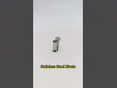 Remaches Semitubulares de Cabeza Plana de Acero Inoxidable 304 M3-M6