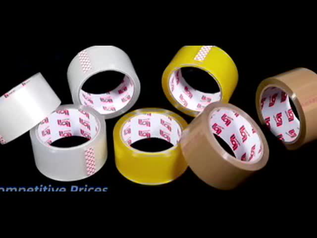 Plastic BOPP Packing Tape Low Noise Self Adhesive Waterproof Tape Transparent