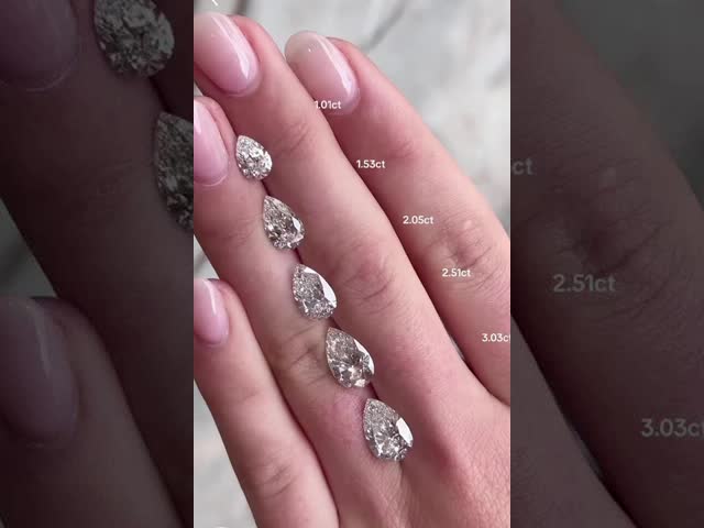 Lab Grown Pear Diamond VVS-VS Clarity D-F Color IGI Certified