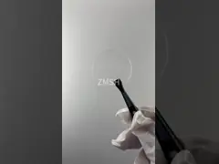 High-Purity Fused Silica Window Quartz Crystal Glass Diameter 35.04mm Thickness 2.95mm
