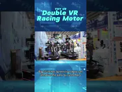 Amusement Park Theme Park 9d Virtual Reality Double Vr Motorcycle Simulator