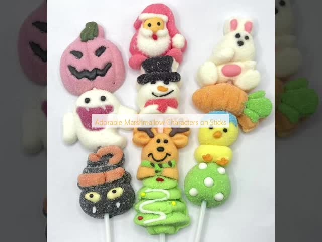 Adorable Marshmallow Characters on Sticks