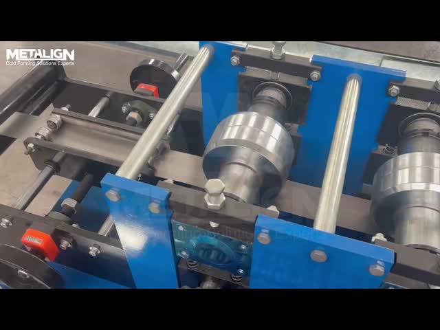 High Precision Hydraulic Punching Roll Forming Machine for C Bracing with 18 Stations and 5.5Kw Motor