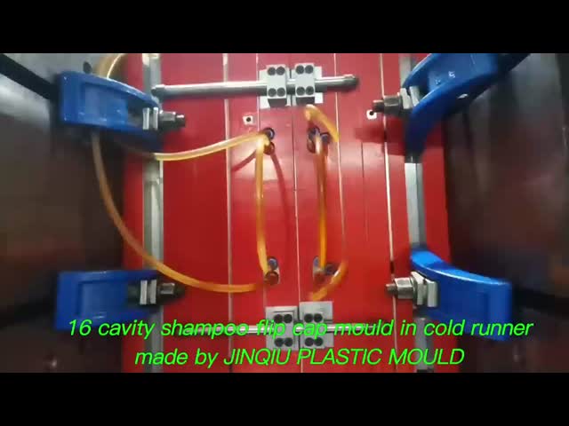 16cavity cold runner shampoo flip cap Injection Moulding for personal care Bottle series