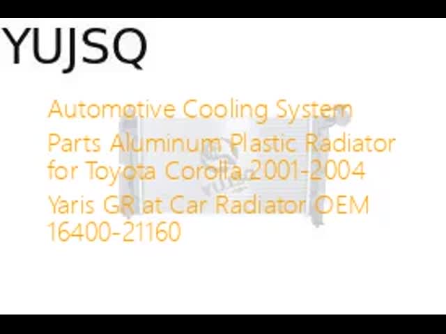 Aluminum Plastic Radiator for Toyota Corolla 2001-2004 Yaris GR OEM 16400-21160