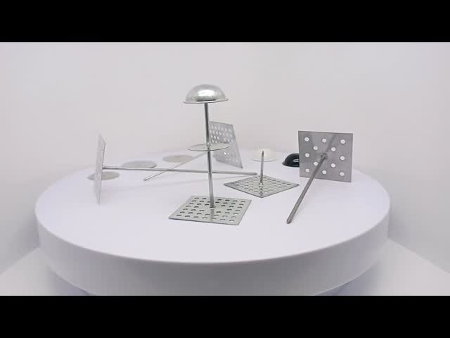 External Wall Perforated Base Insulation Hangers Spindle Pin Rockwool Insulation Pin 2.7mm