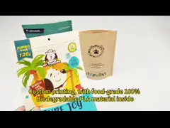 Custom Resealable Stand Up Pet Food Packaging Bags with Zipper